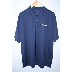 Nike J.P. Morgan Men's XXL Navy Blue Short Sleeve Polo Shirt